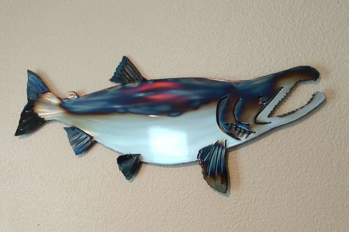 King Salmon Metal Wall Art